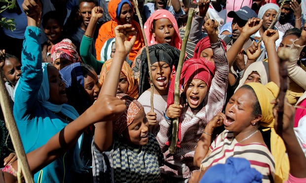 Ethiopia protest women